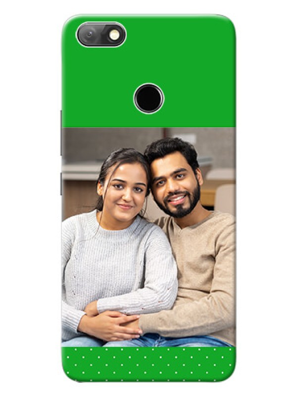 Custom Infinix Note 5 Personalised mobile covers: Green Pattern Design