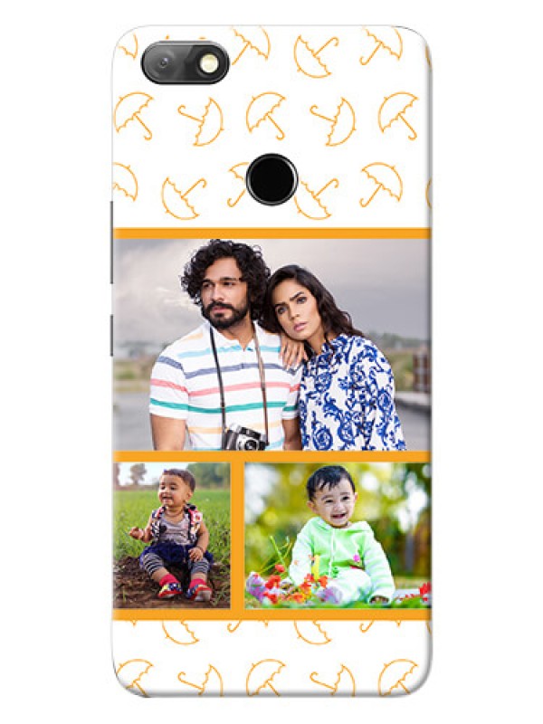 Custom Infinix Note 5 Personalised Phone Cases: Yellow Pattern Design