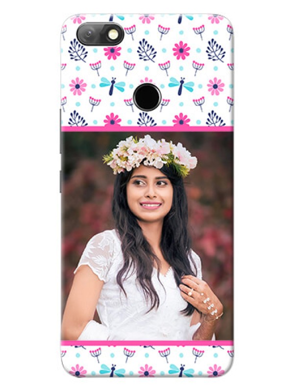 Custom Infinix Note 5 Mobile Covers: Colorful Flower Design