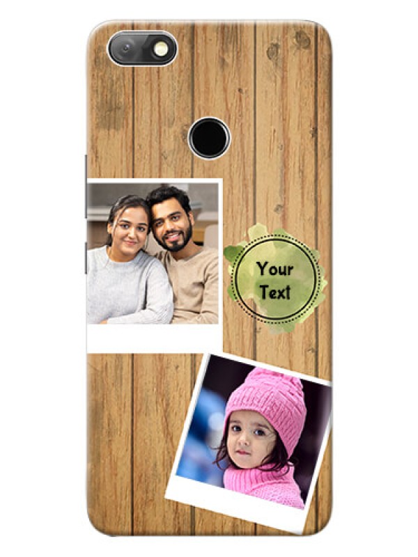 Custom Infinix Note 5 Custom Mobile Phone Covers: Wooden Texture Design