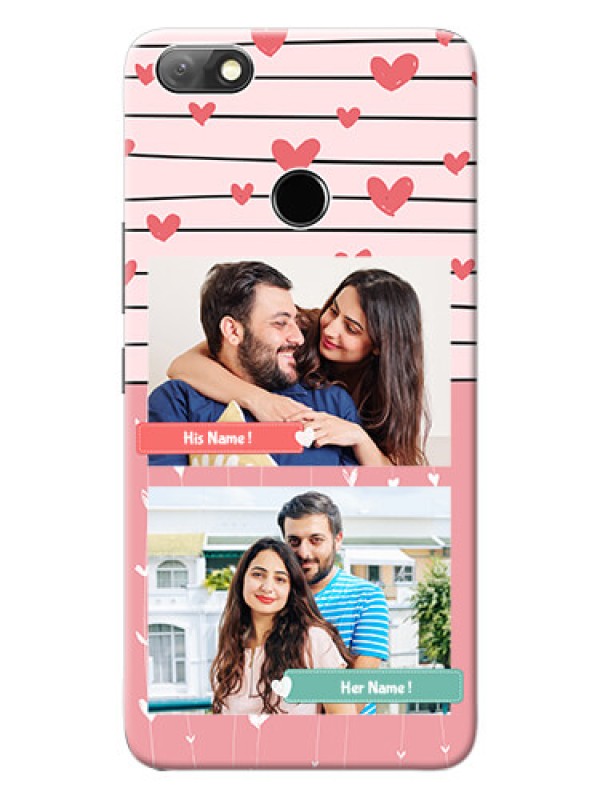 Custom Infinix Note 5 custom mobile covers: Photo with Heart Design
