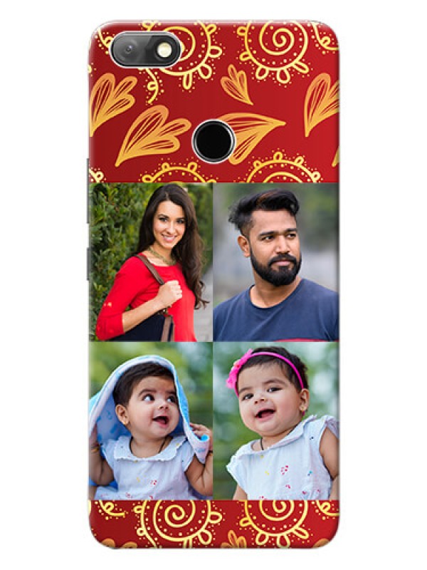 Custom Infinix Note 5 Mobile Phone Cases: 4 Image Traditional Design
