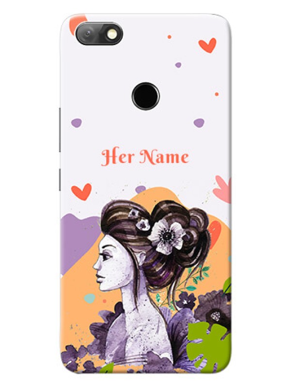 Custom Infinix Note 5 Custom Mobile Case with Woman And Nature Design