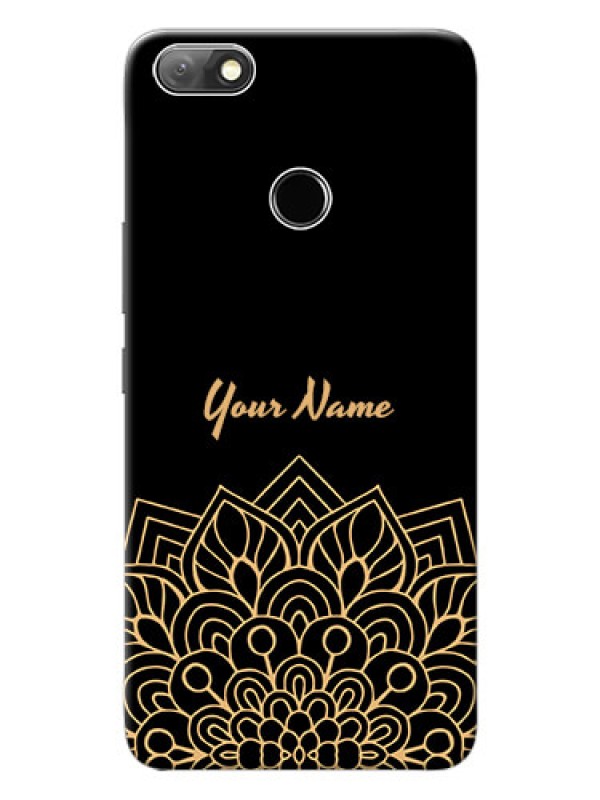 Custom Infinix Note 5 Back Covers: Golden mandala Design