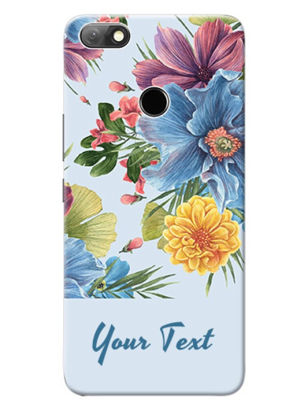 Custom Infinix Note 5 Custom Phone Cases: Stunning Watercolored Flowers Painting Design