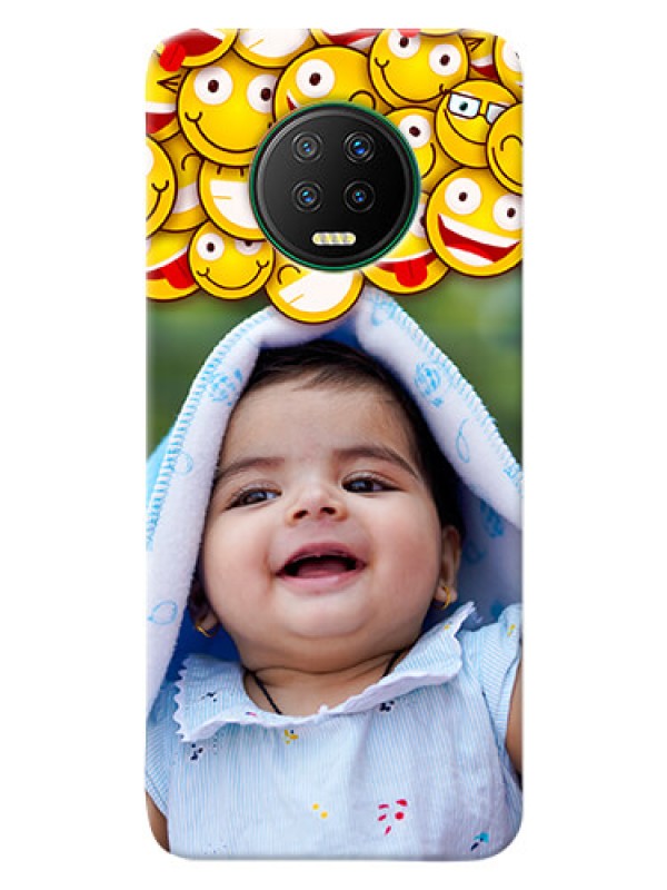 Custom Infinix Note 7 Custom Phone Cases with Smiley Emoji Design