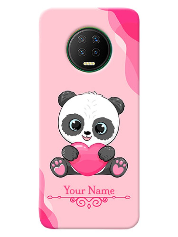Custom Infinix Note 7 Mobile Back Covers: Cute Panda Design