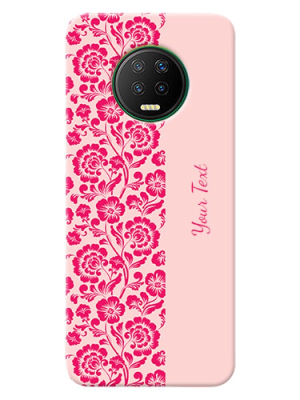 Custom Infinix Note 7 Phone Back Covers: Attractive Floral Pattern Design