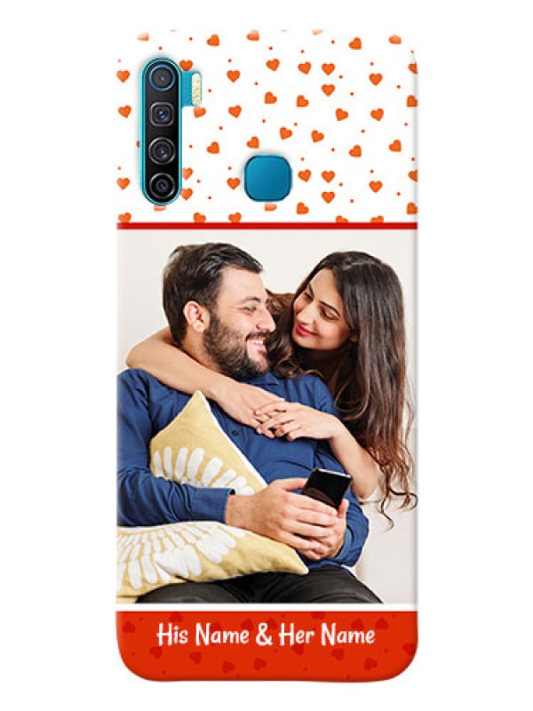 Custom Infinix S5 Lite Phone Back Covers: Orange Love Symbol Design