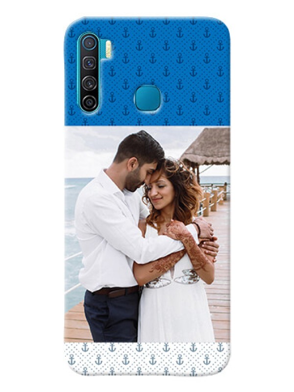 Custom Infinix S5 Lite Mobile Phone Covers: Blue Anchors Design