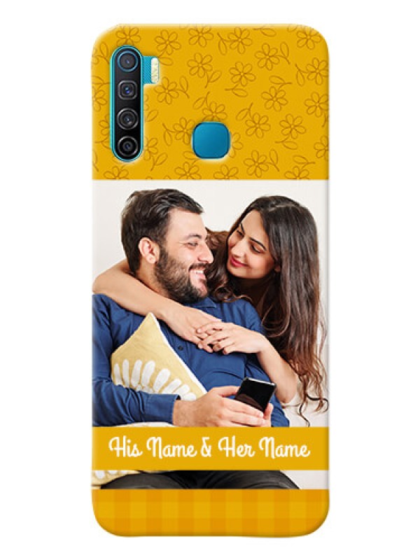 Custom Infinix S5 Lite mobile phone covers: Yellow Floral Design