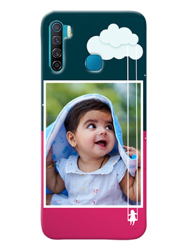 Custom Infinix S5 Lite custom phone covers: Cute Girl with Cloud Design