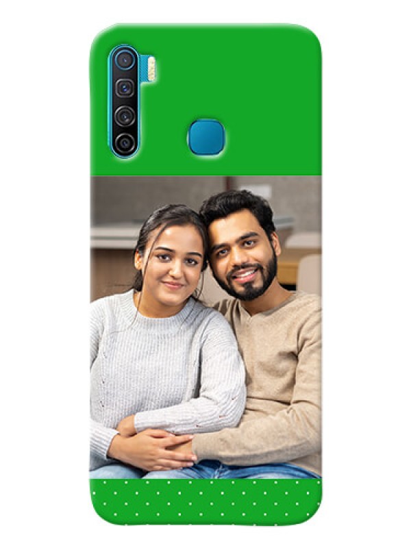 Custom Infinix S5 Lite Personalised mobile covers: Green Pattern Design