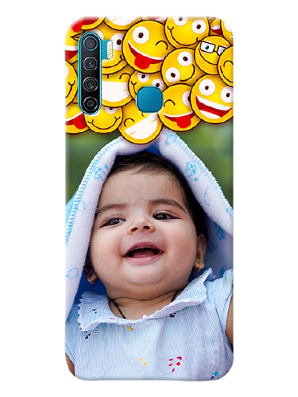 Custom Infinix S5 Lite Custom Phone Cases with Smiley Emoji Design