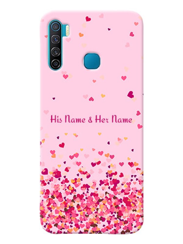 Custom Infinix S5 Lite Phone Back Covers: Floating Hearts Design