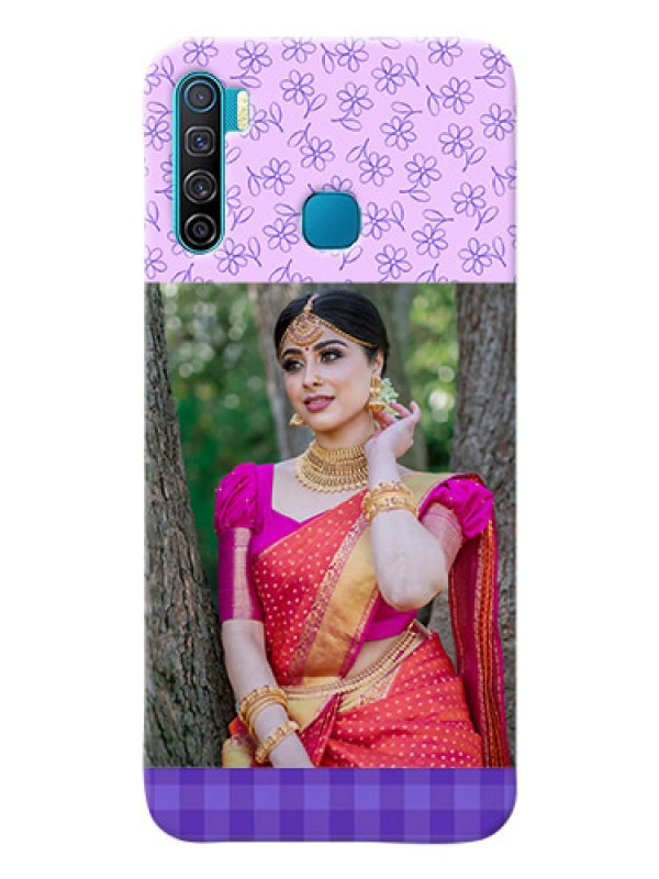 Custom Infinix S5 Mobile Cases: Purple Floral Design