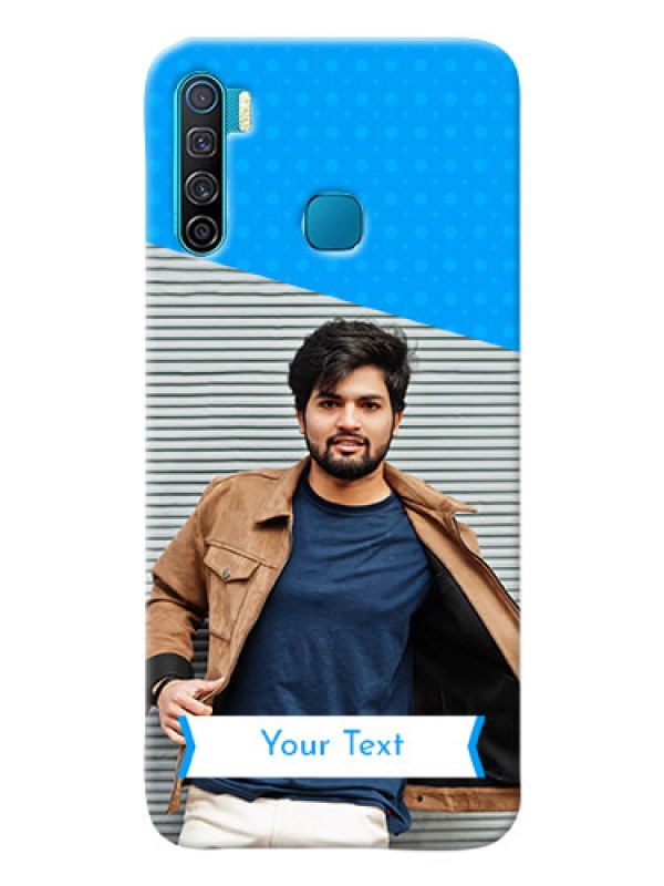 Custom Infinix S5 Personalized Mobile Covers: Simple Blue Color Design