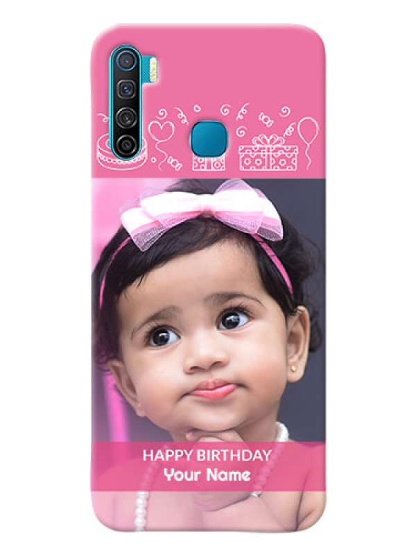 Custom Infinix S5 Custom Mobile Cover with Birthday Line Art Design