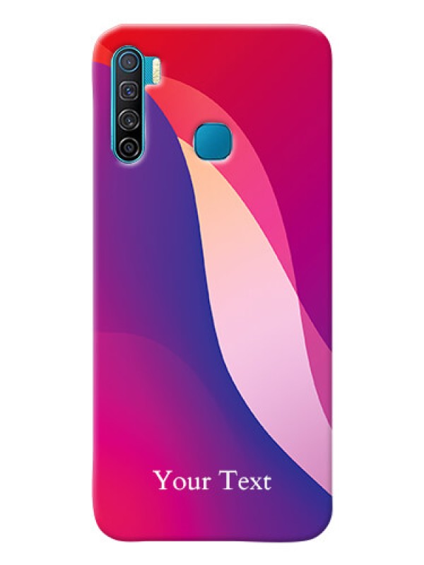 Custom Infinix S5 Mobile Back Covers: Digital abstract Overlap Design