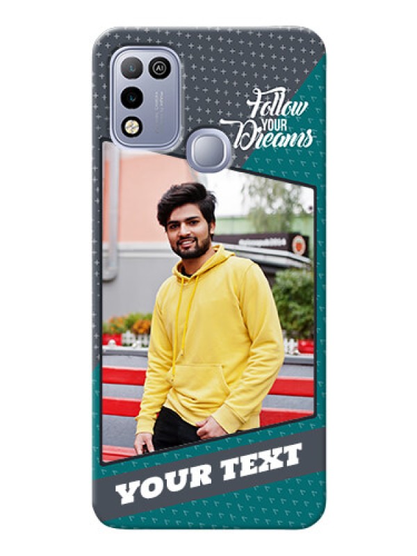 Custom Infinix Smart 5 Back Covers: Background Pattern Design with Quote