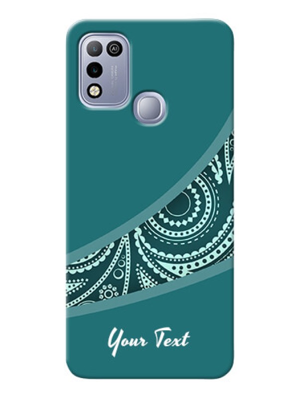 Custom Infinix Smart 5 Custom Phone Covers: semi visible floral Design