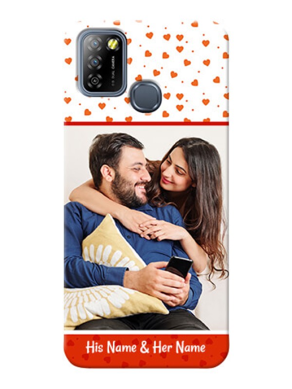 Custom Infinix Smart 5A Phone Back Covers: Orange Love Symbol Design