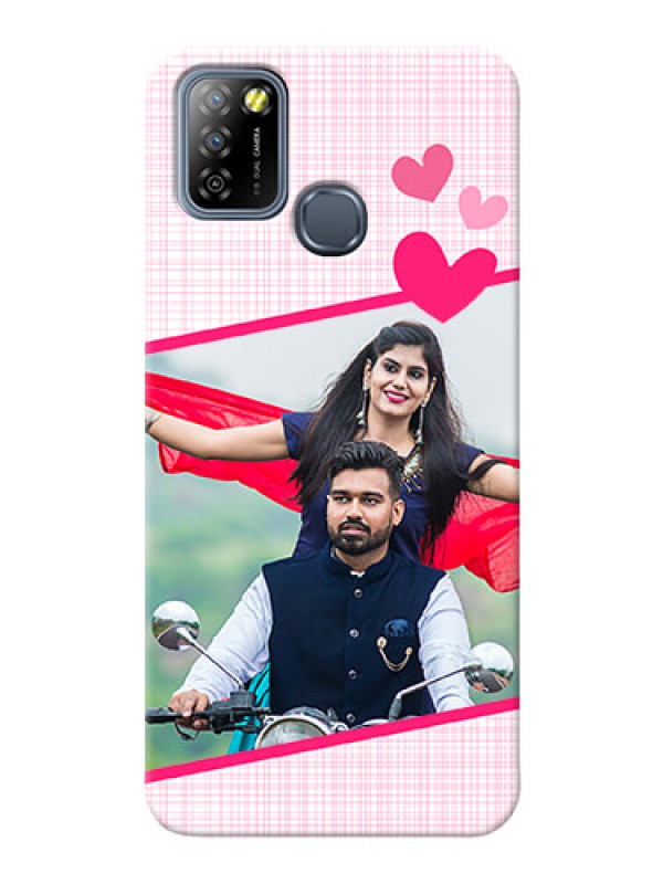 Custom Infinix Smart 5A Personalised Phone Cases: Love Shape Heart Design