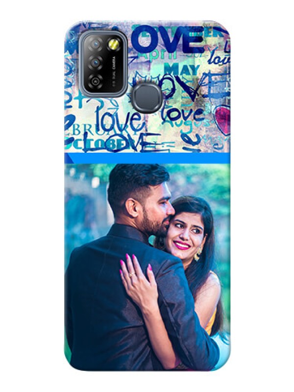 Custom Infinix Smart 5A Mobile Covers Online: Colorful Love Design