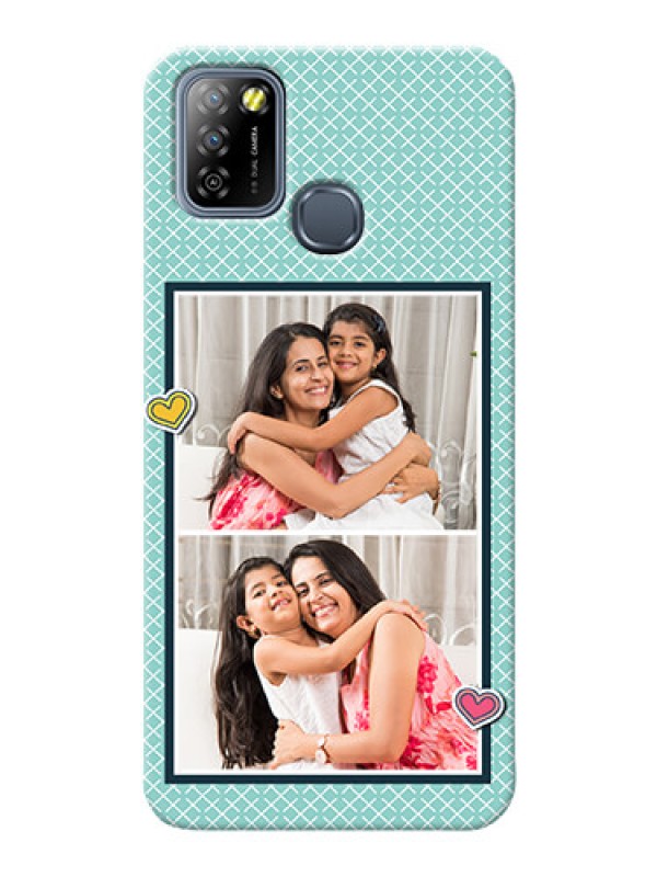 Custom Infinix Smart 5A Custom Phone Cases: 2 Image Holder with Pattern Design