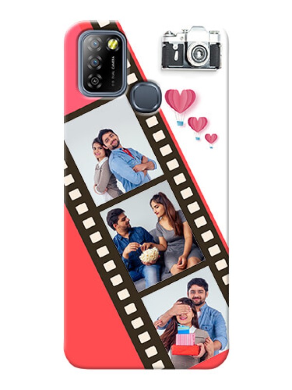Custom Infinix Smart 5A custom phone covers: 3 Image Holder with Film Reel