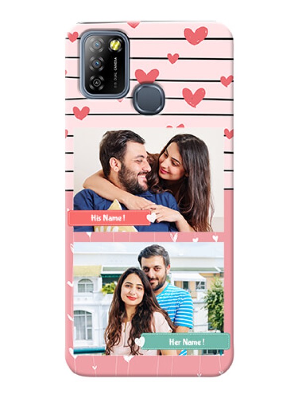 Custom Infinix Smart 5A custom mobile covers: Photo with Heart Design