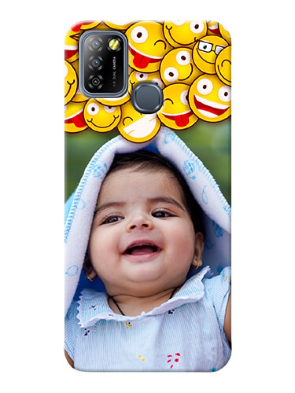Custom Infinix Smart 5A Custom Phone Cases with Smiley Emoji Design