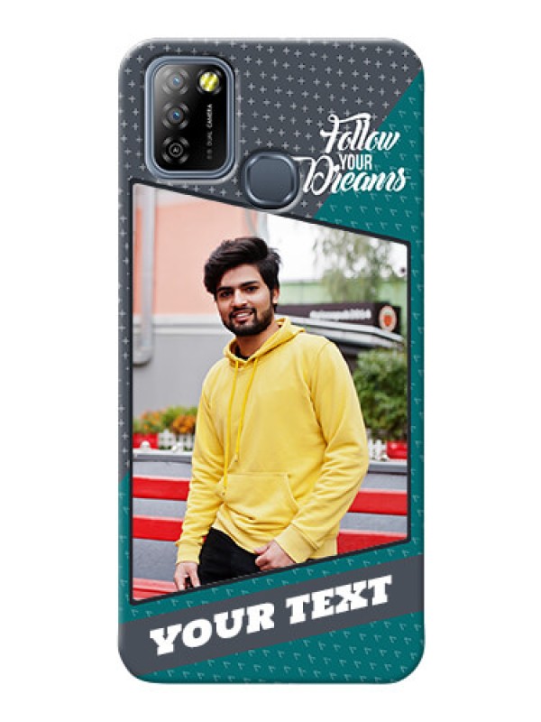 Custom Infinix Smart 5A Back Covers: Background Pattern Design with Quote
