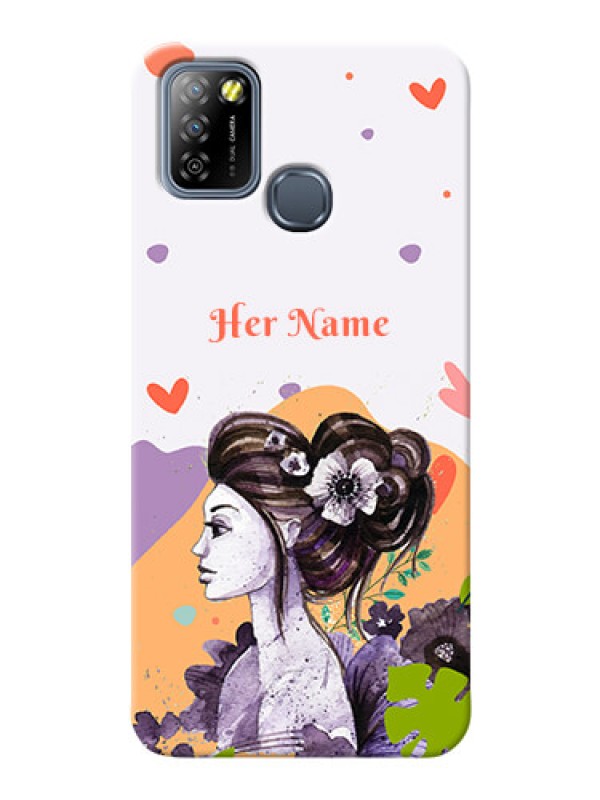 Custom Infinix Smart 5A Custom Mobile Case with Woman And Nature Design