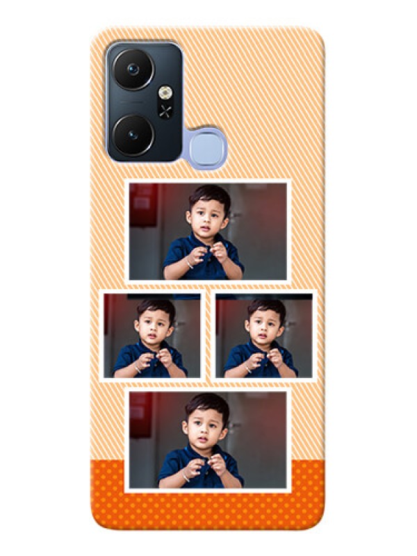 Custom Infinix Smart 6 Plus Mobile Back Covers: Bulk Photos Upload Design