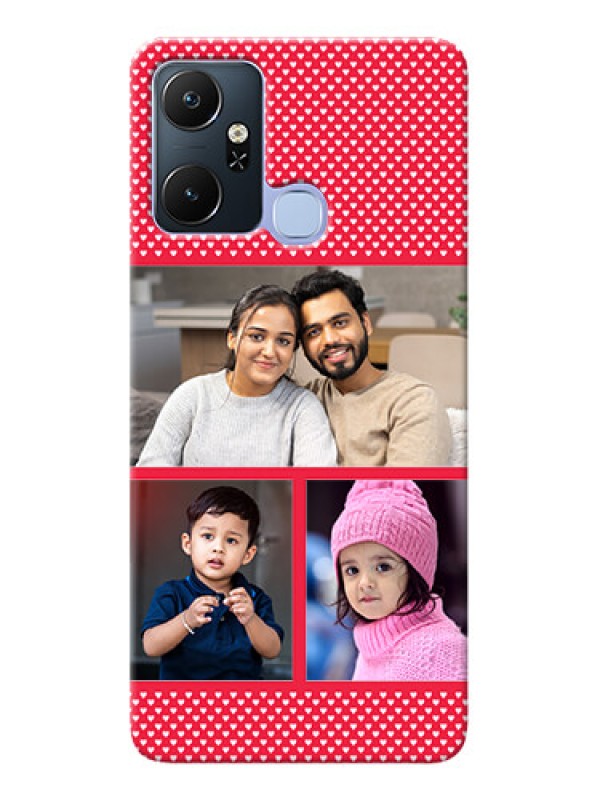 Custom Infinix Smart 6 Plus mobile back covers online: Bulk Pic Upload Design
