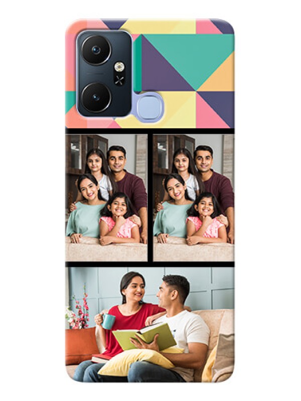 Custom Infinix Smart 6 Plus personalised phone covers: Bulk Pic Upload Design