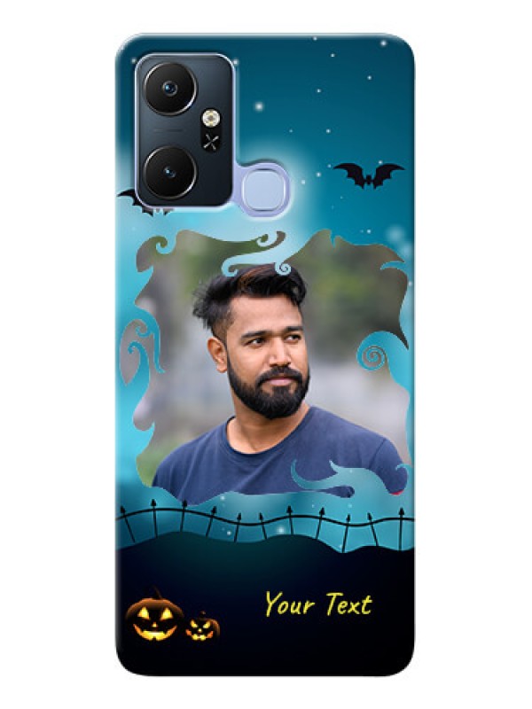 Custom Infinix Smart 6 Plus Personalised Phone Cases: Halloween frame design