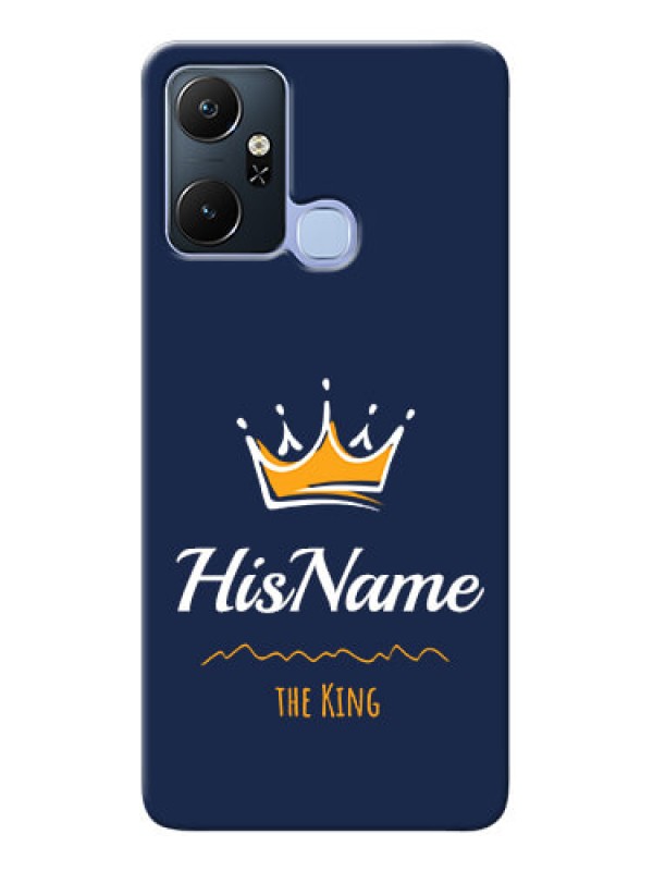 Custom Infinix Smart 6 Plus King Phone Case with Name