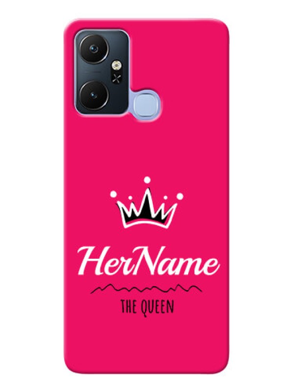 Custom Infinix Smart 6 Plus Queen Phone Case with Name
