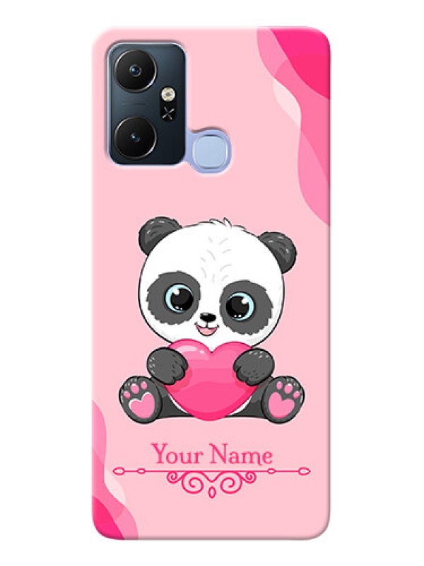 Custom Infinix Smart 6 Plus Mobile Back Covers: Cute Panda Design