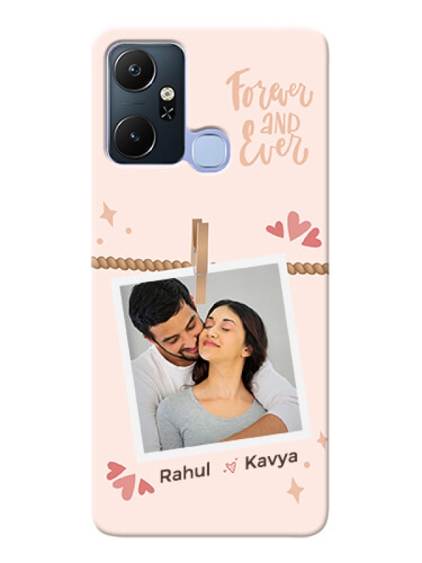Custom Infinix Smart 6 Plus Phone Back Covers: Forever and ever love Design