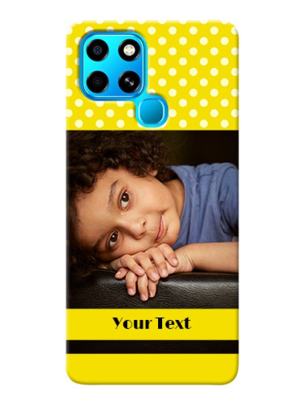 Custom Infinix Smart 6 Custom Mobile Covers: Bright Yellow Case Design
