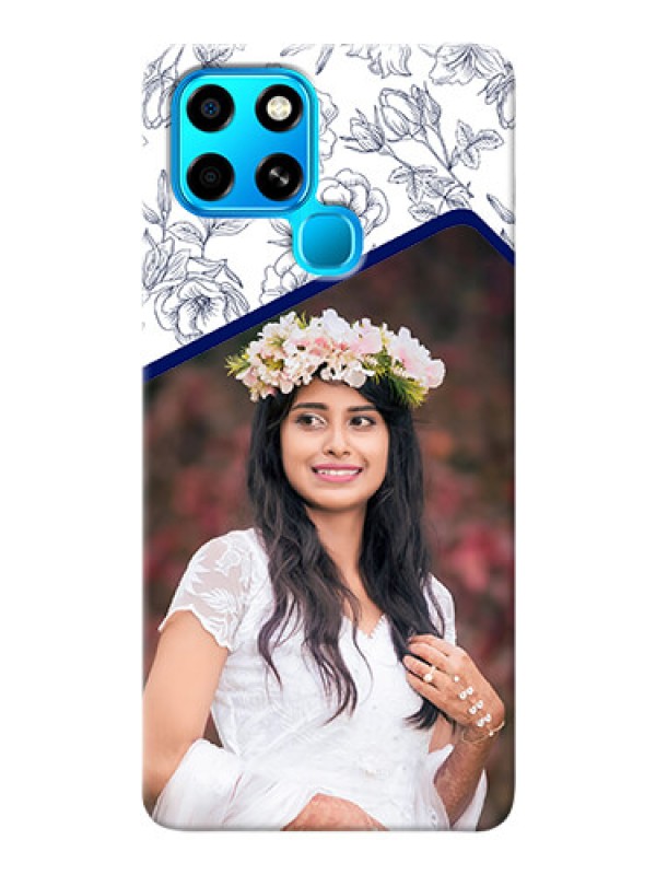 Custom Infinix Smart 6 Phone Cases: Premium Floral Design