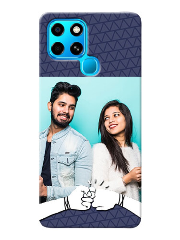 Custom Infinix Smart 6 Mobile Covers Online with Best Friends Design 