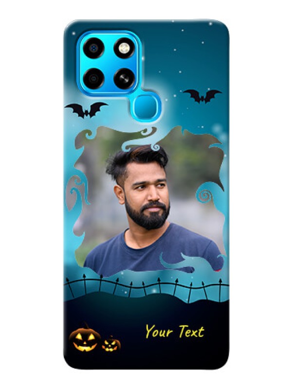 Custom Infinix Smart 6 Personalised Phone Cases: Halloween frame design