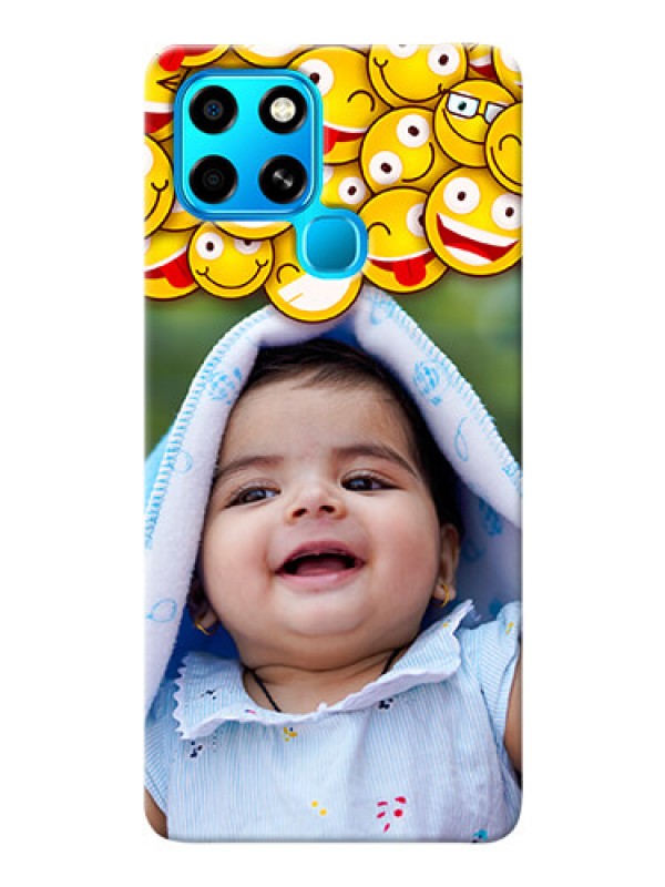 Custom Infinix Smart 6 Custom Phone Cases with Smiley Emoji Design