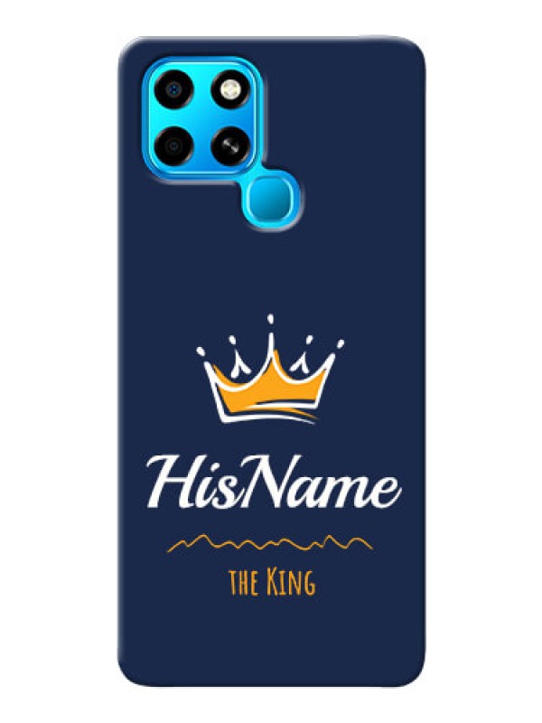 Custom Infinix Smart 6 King Phone Case with Name