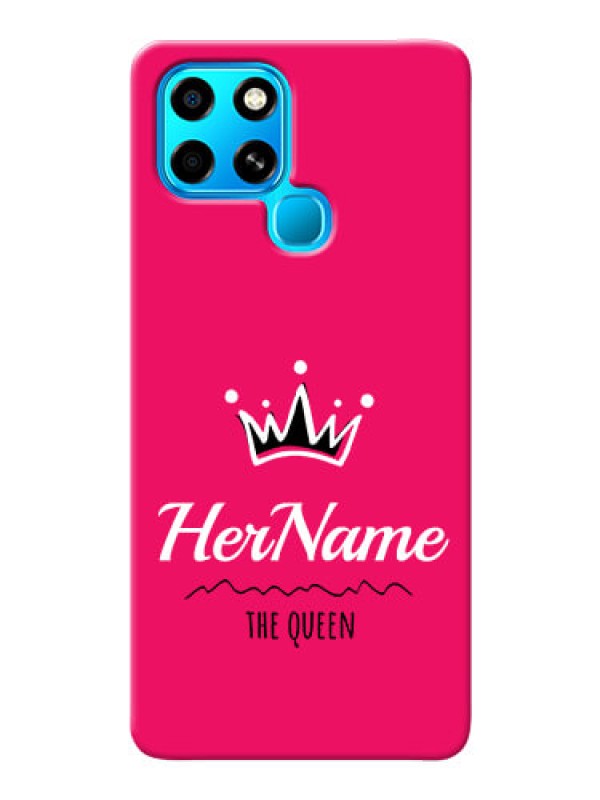 Custom Infinix Smart 6 Queen Phone Case with Name