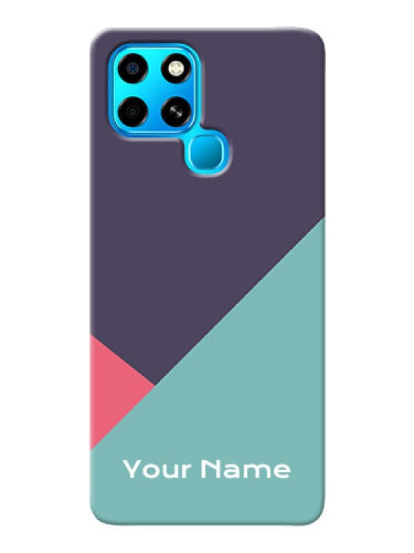Custom Infinix Smart 6 Custom Phone Cases: Tri Color abstract Design